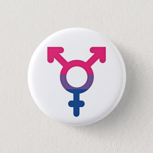 Plate Flag Bisexual Symbol He _ Love is Love Button