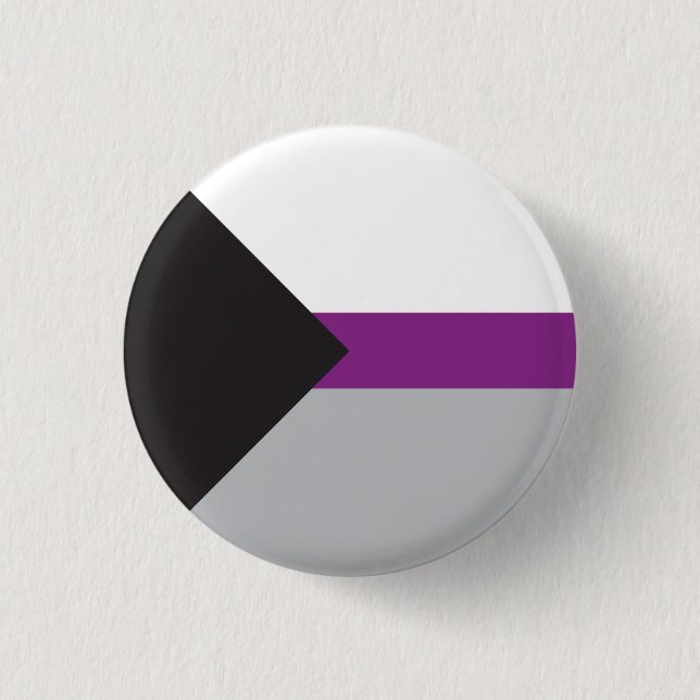 Plate Flag Demisexual - Love is Love Button (Front)