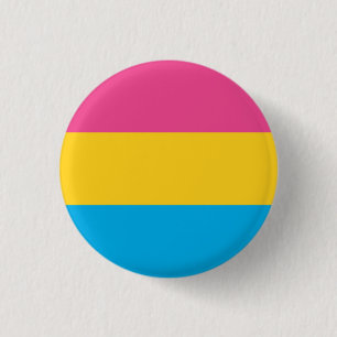 Plate Flag Pansexual - Love is Love Button