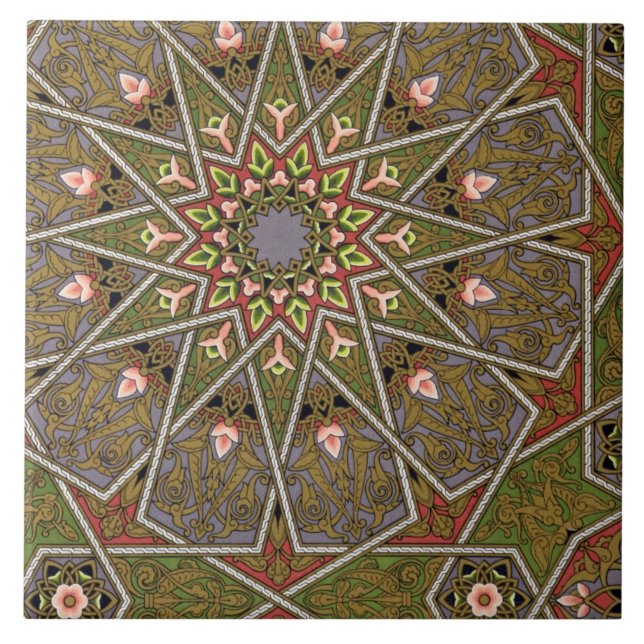 Plate I from 'Studies in Design', c.1874-76 (litho Tile (Front)