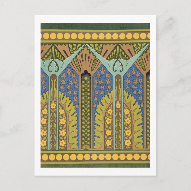 Plate III from 'Studies in Design', c.1874-76 (lit Postcard (Front)