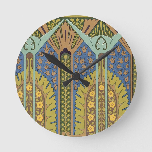 Plate III from 'Studies in Design', c.1874-76 (lit Round Clock (Front)