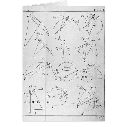Plate IV, Illustrating Proposition X Cards (Front)