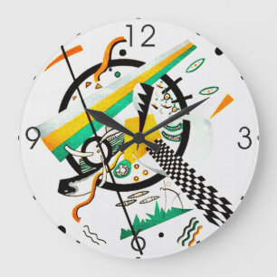 Plate IV - Wassily Kandinsky Modern Art Large Clock