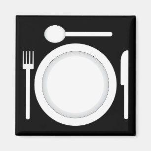 Plate knife fork and spoon magnet