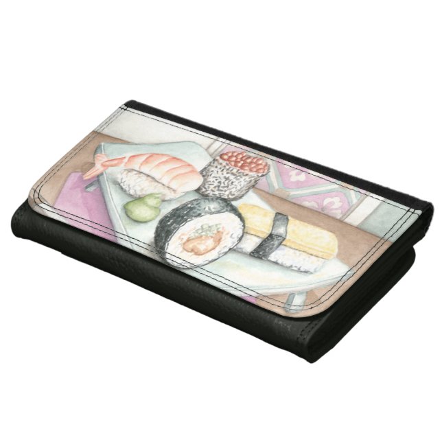 Plate of Assorted Sushi with Chopsticks Wallet (Bottom)