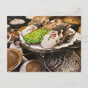 Plate of Fresh Christmas Cookies Holiday Postcard