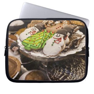 Plate of Fresh Christmas Cookies Laptop Sleeve
