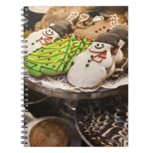 Plate of Fresh Christmas Cookies Notebook