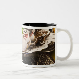 Plate of Fresh Christmas Cookies Two-Tone Coffee Mug