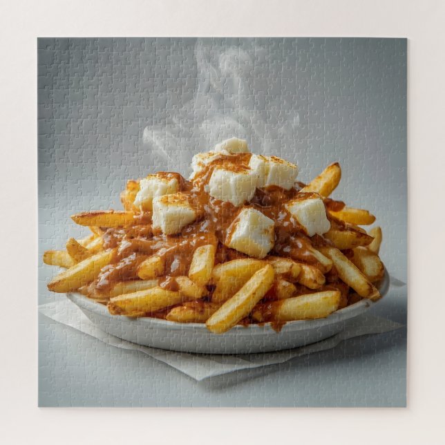 Plate of Poutine Jigsaw Puzzle (Vertical)