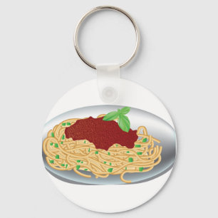 Plate Of Spaghetti Keychain