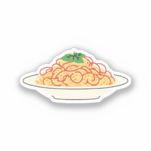 Plate of Spaghetti Sticker