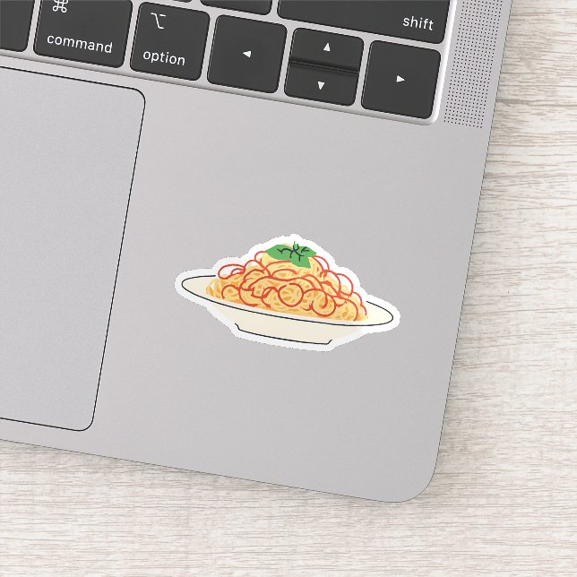 Plate of Spaghetti Sticker (Detail)