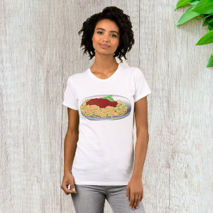 Plate Of Spaghetti Womens T-Shirt