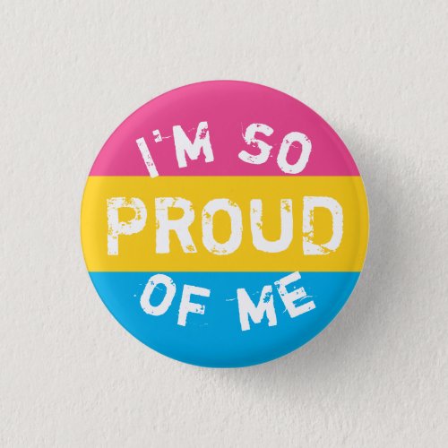 Plate Pansexual Flag Under Proud _ Love is Love Button