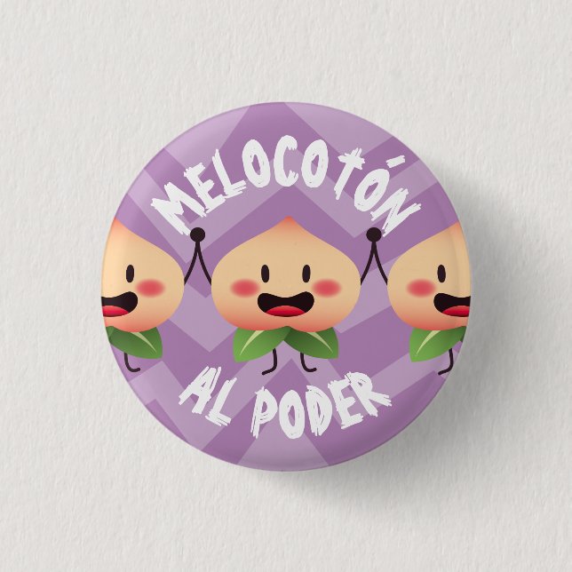 Plate Peach to the power (Peach Power) Button (Front)