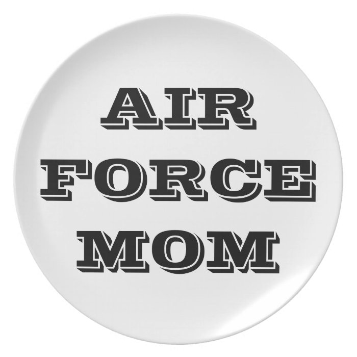 Plate Proud Air Force Mom