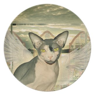 Plate | Sphynx Cat Angel