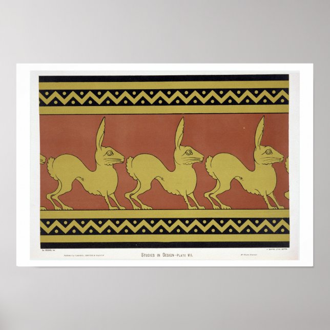 Plate VII from 'Studies in Design', c.1874-76 (lit Poster (Front)