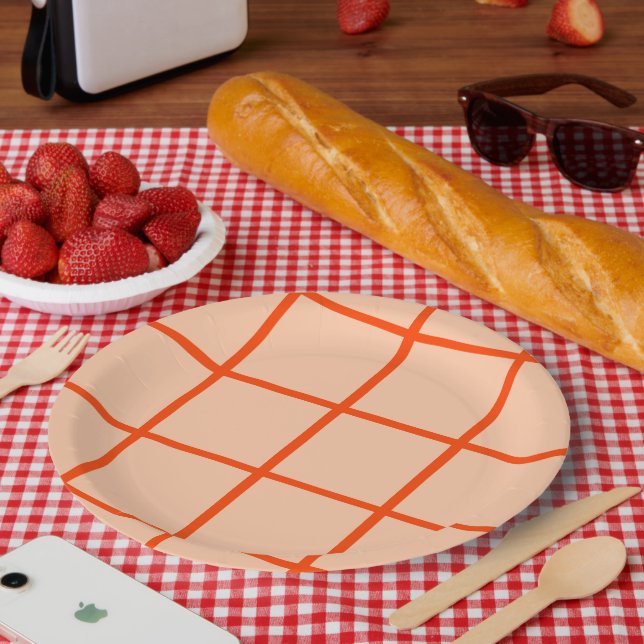 Plate with a cute design (Picnic)