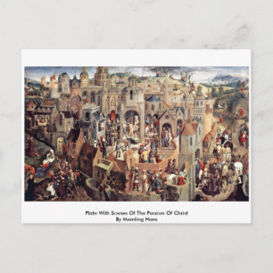Plate With Scenes Of The Passion Of Christ Postcard