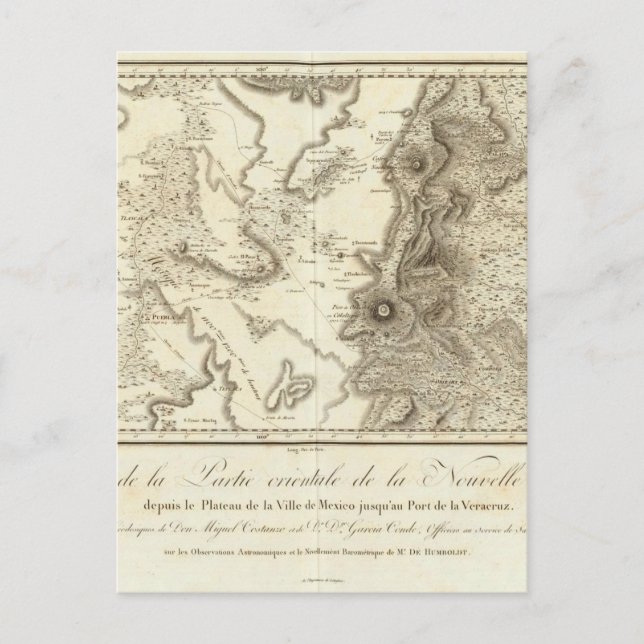 Plateau of Mexico City Postcard (Front)