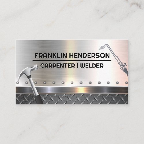 Plated Steel  Rivets  Welding Tools Business Card