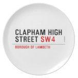 clapham high street  Plates