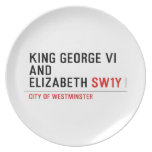 king george vi and elizabeth  Plates