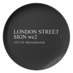 LONDON STREET SIGN  Plates