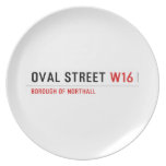 Oval Street  Plates