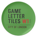 Game Letter Tiles  Plates