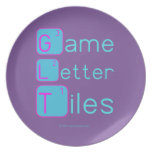 Game
 Letter
 Tiles  Plates