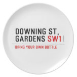 Downing St,  Gardens  Plates