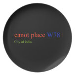 canot place  Plates