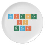 science 
 is 
 great  Plates