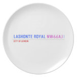 Lashonte royal  Plates