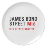 JAMES BOND STREET  Plates