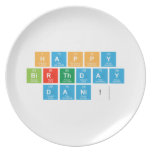 Happy
 Birthday
 Dani!  Plates