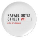 Rafael Ortiz Street  Plates