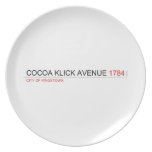 COCOA KLICK AVENUE  Plates