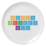 Happy
 Birthday
 Liza  Plates