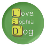 Love
 Sophia
 Dog
   Plates