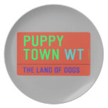 Puppy town  Plates