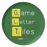 Game
 Letter
 Tiles  Plates