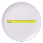 Leena's Home Bakery  Plates