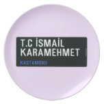 T.C İSMAİL KARAMEHMET  Plates