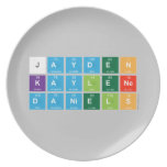 Jayden 
 Kaylene
 Daniels  Plates