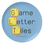 Game
 Letter
 Tiles  Plates